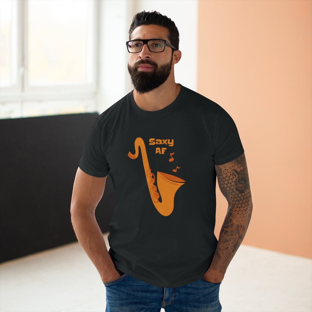 Saxy AF - Single Jersey Men's T-shirt