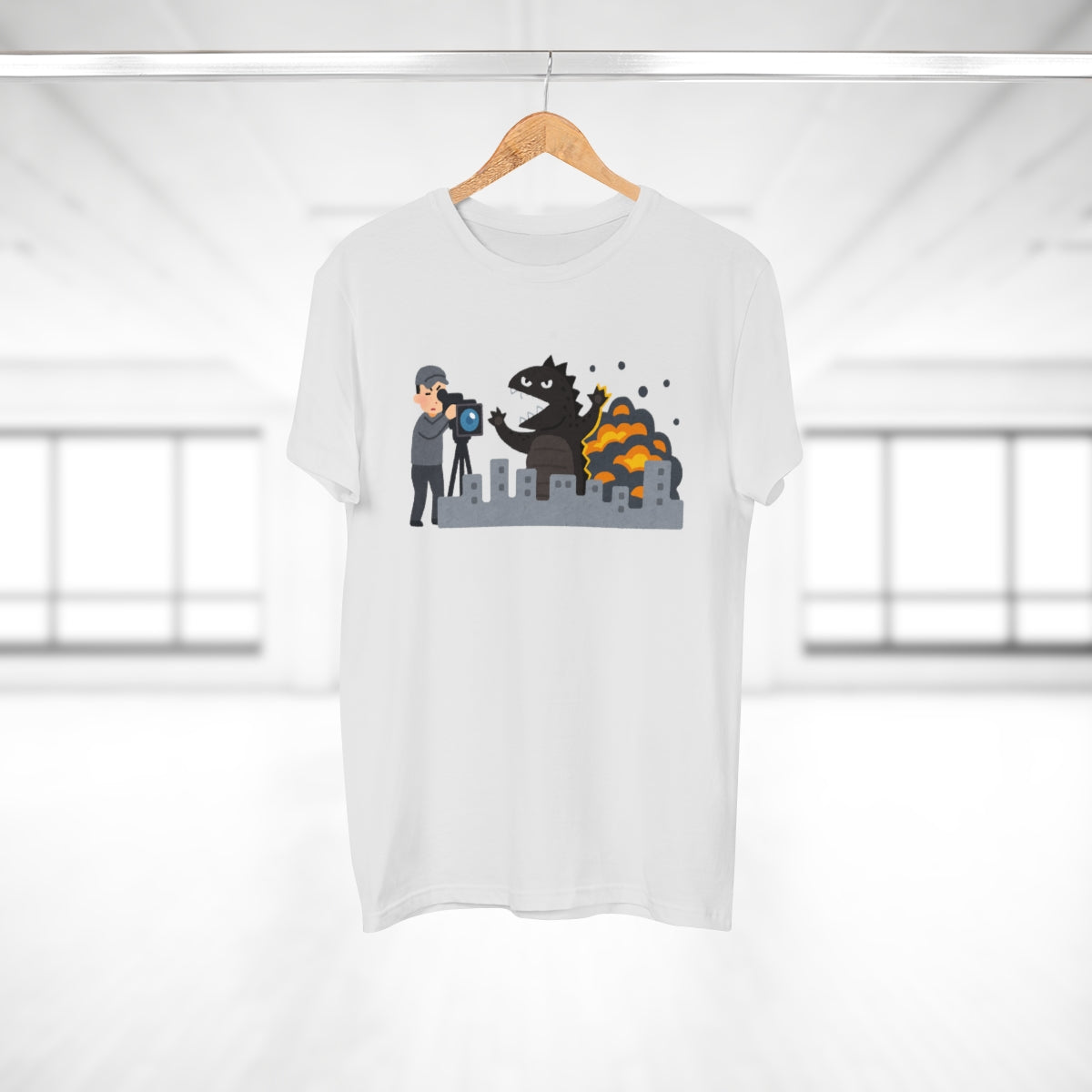 Gawdzilla On Set - Single Jersey Men's T-shirt