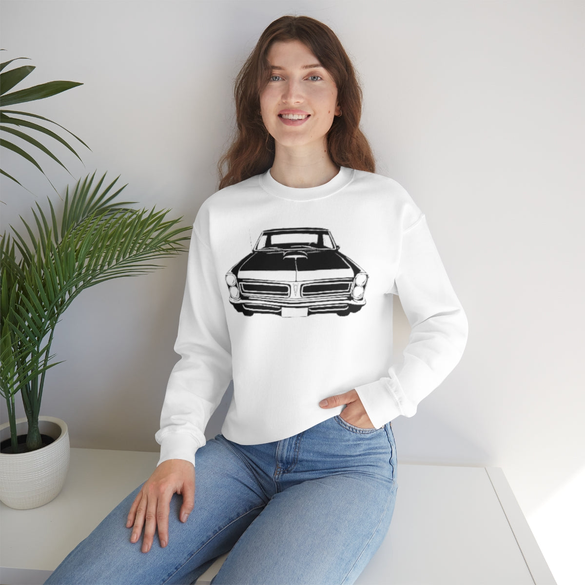 Muscle Car - Unisex Heavy Blend™ Crewneck Sweatshirt