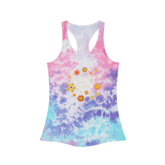 Flower Child - Tie Dye Racerback Tank Top