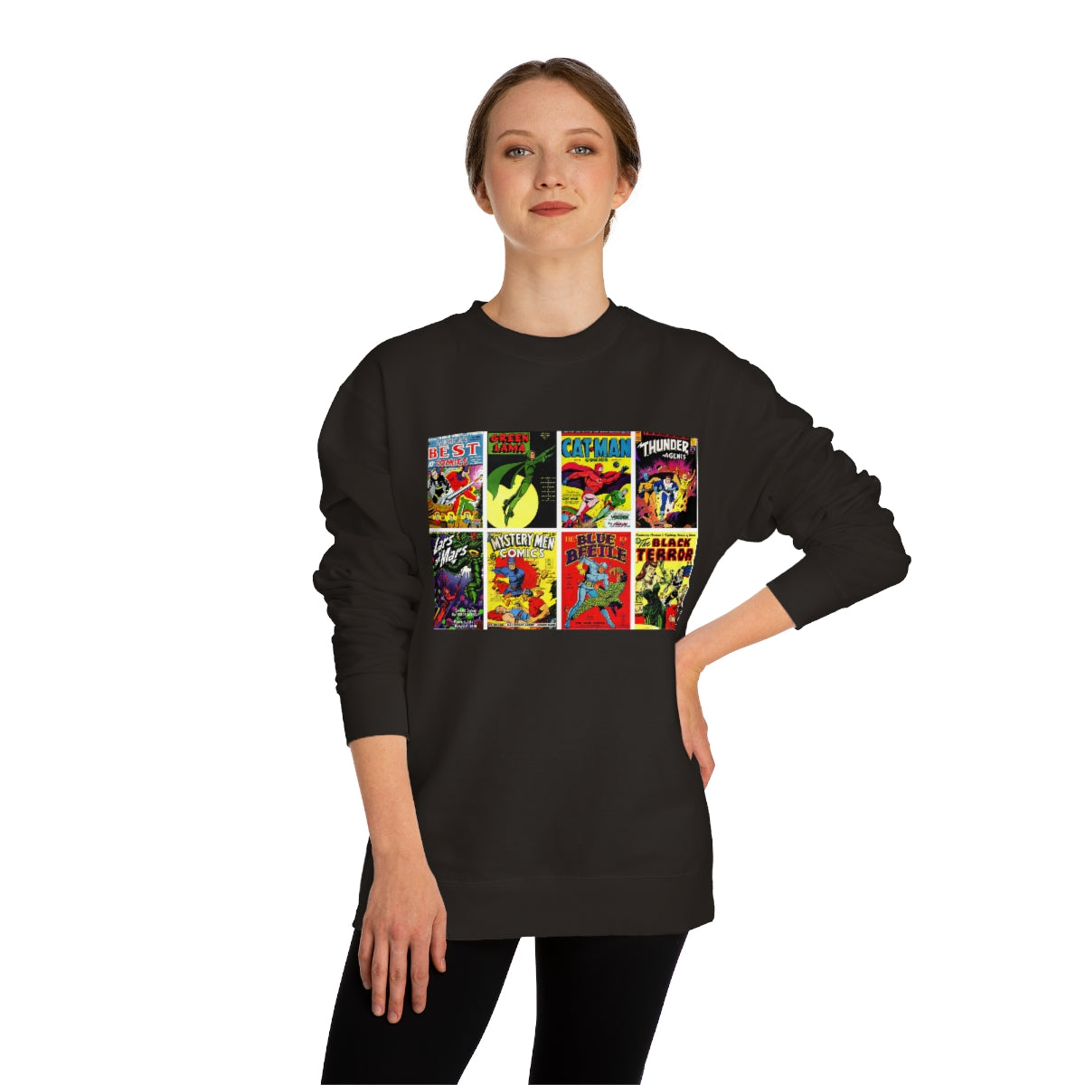 Vintage Comic Book Covers - Unisex Crew Neck Sweatshirt