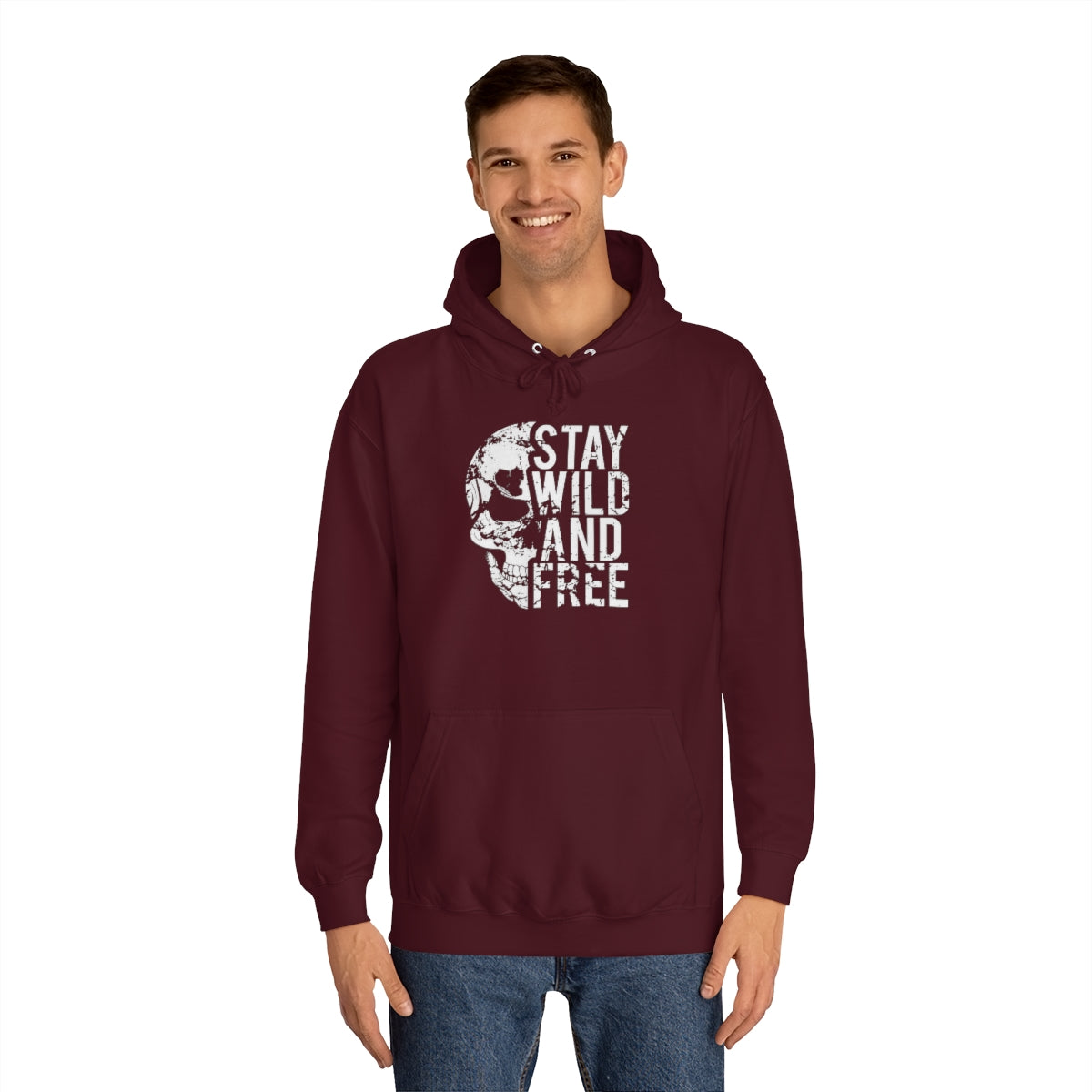 Stay Wild and Free - Unisex College Hoodie