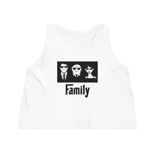 "Family" Women's Dancer Cropped Tank Top