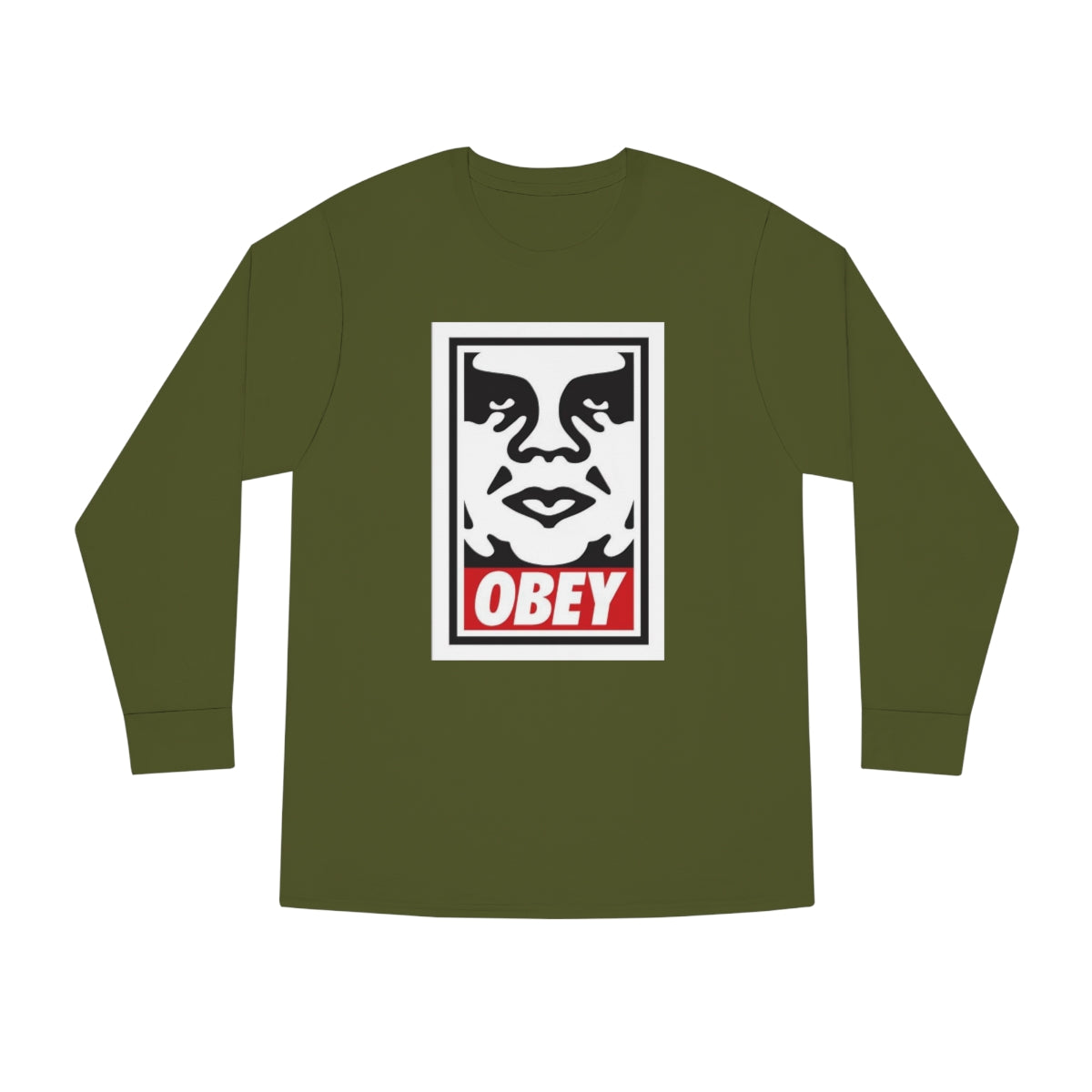 Shepard Eurey's "Obey" - Long Sleeve Crewneck Tee