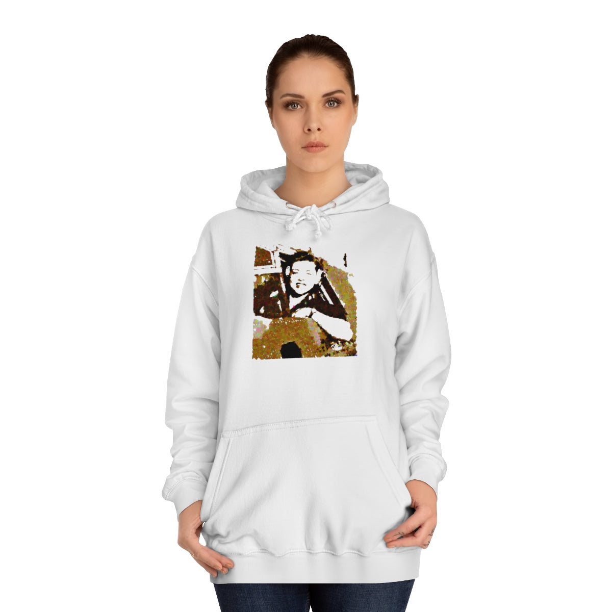 World War II Era - Female Bomber Pilot - Unisex College Hoodie