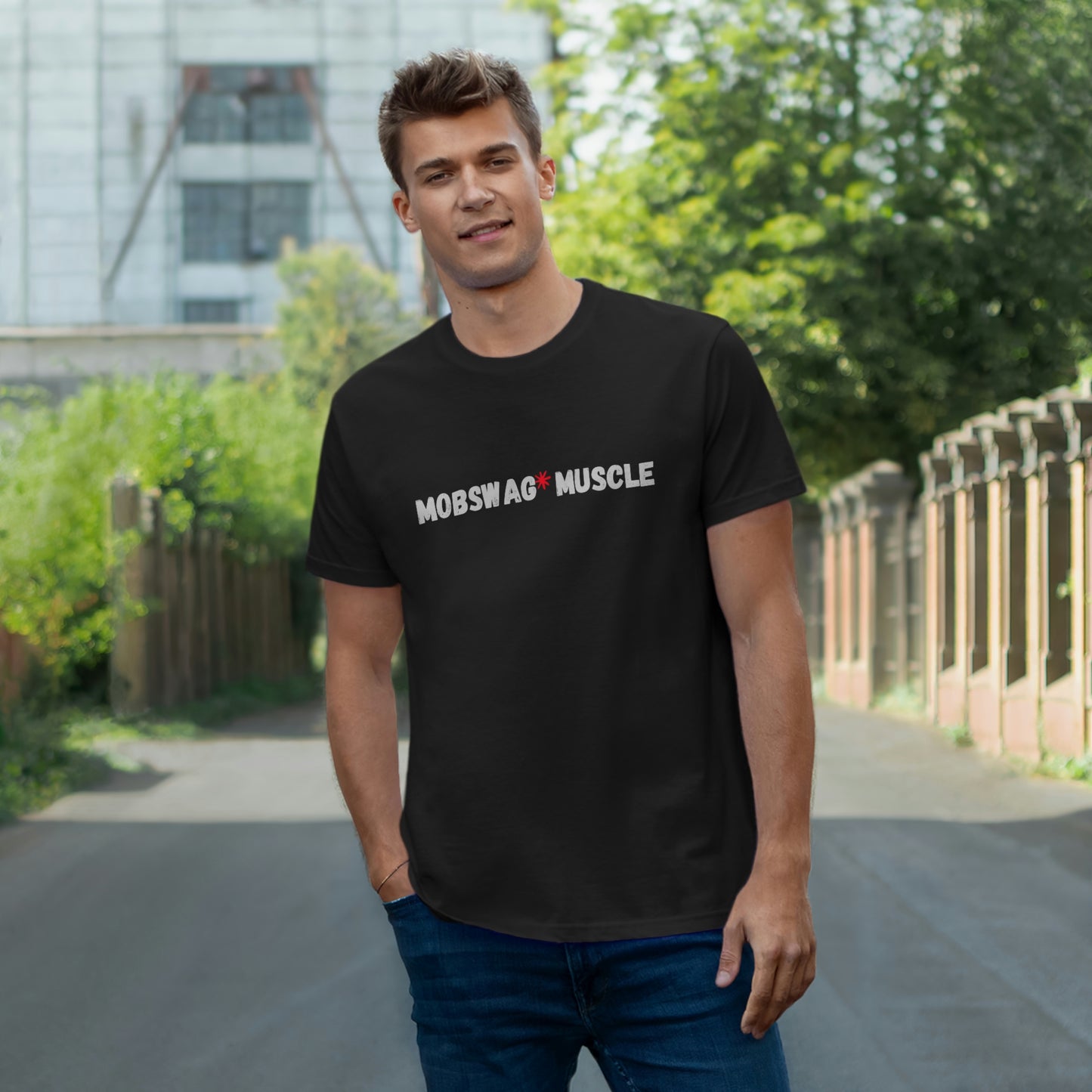 Mobswag Muscle - Single Jersey T-shirt