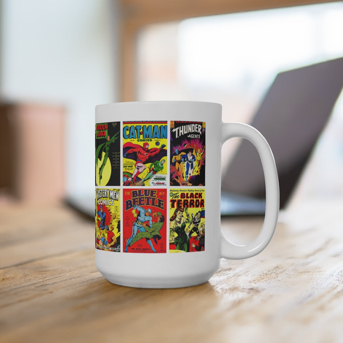 Vintage Comic Book Covers - Ceramic Mug 15oz