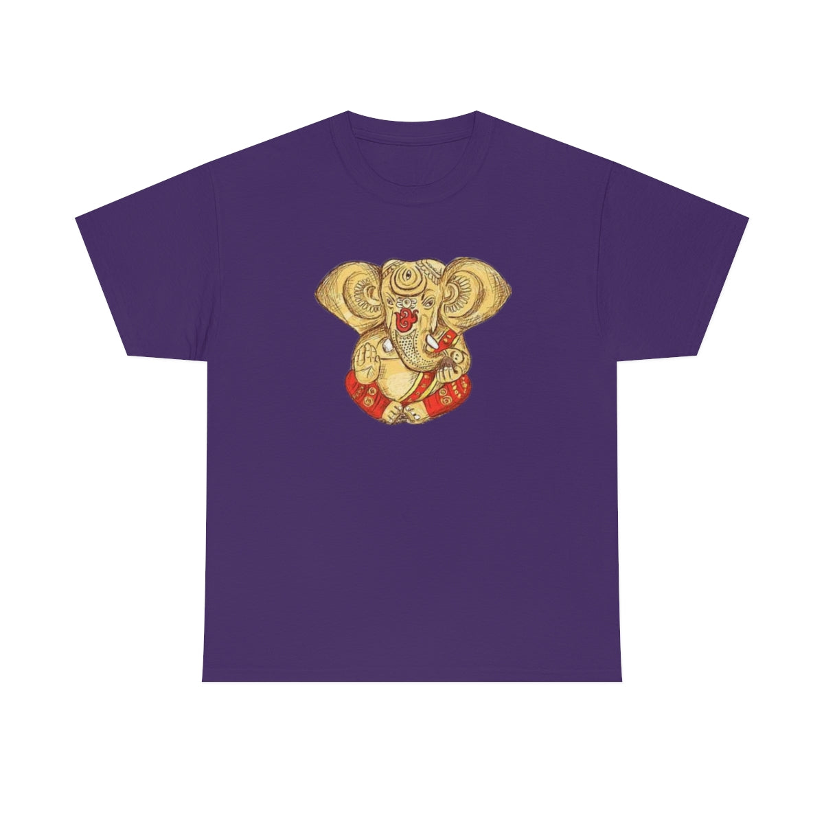 Hindu God Lord Ganesh - Unisex Heavy Cotton Tee