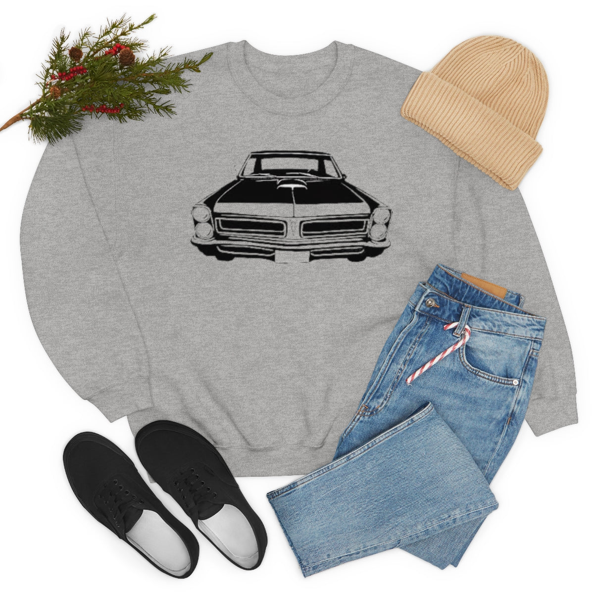 Muscle Car - Unisex Heavy Blend™ Crewneck Sweatshirt