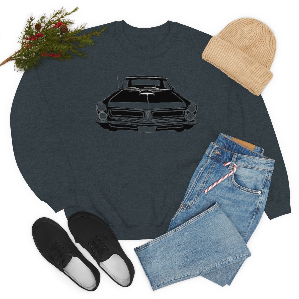 Muscle Car - Unisex Heavy Blend™ Crewneck Sweatshirt