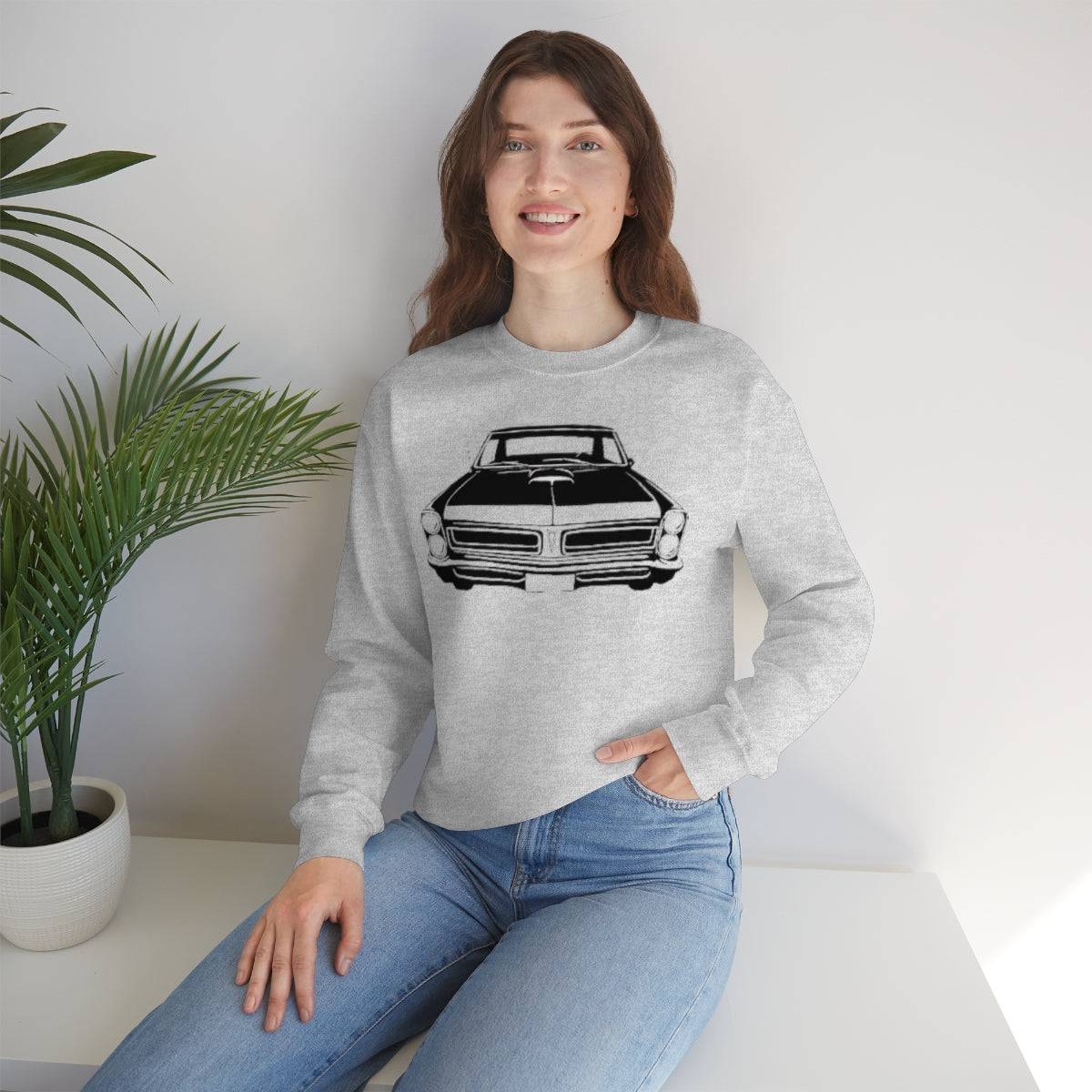 Muscle Car - Unisex Heavy Blend™ Crewneck Sweatshirt