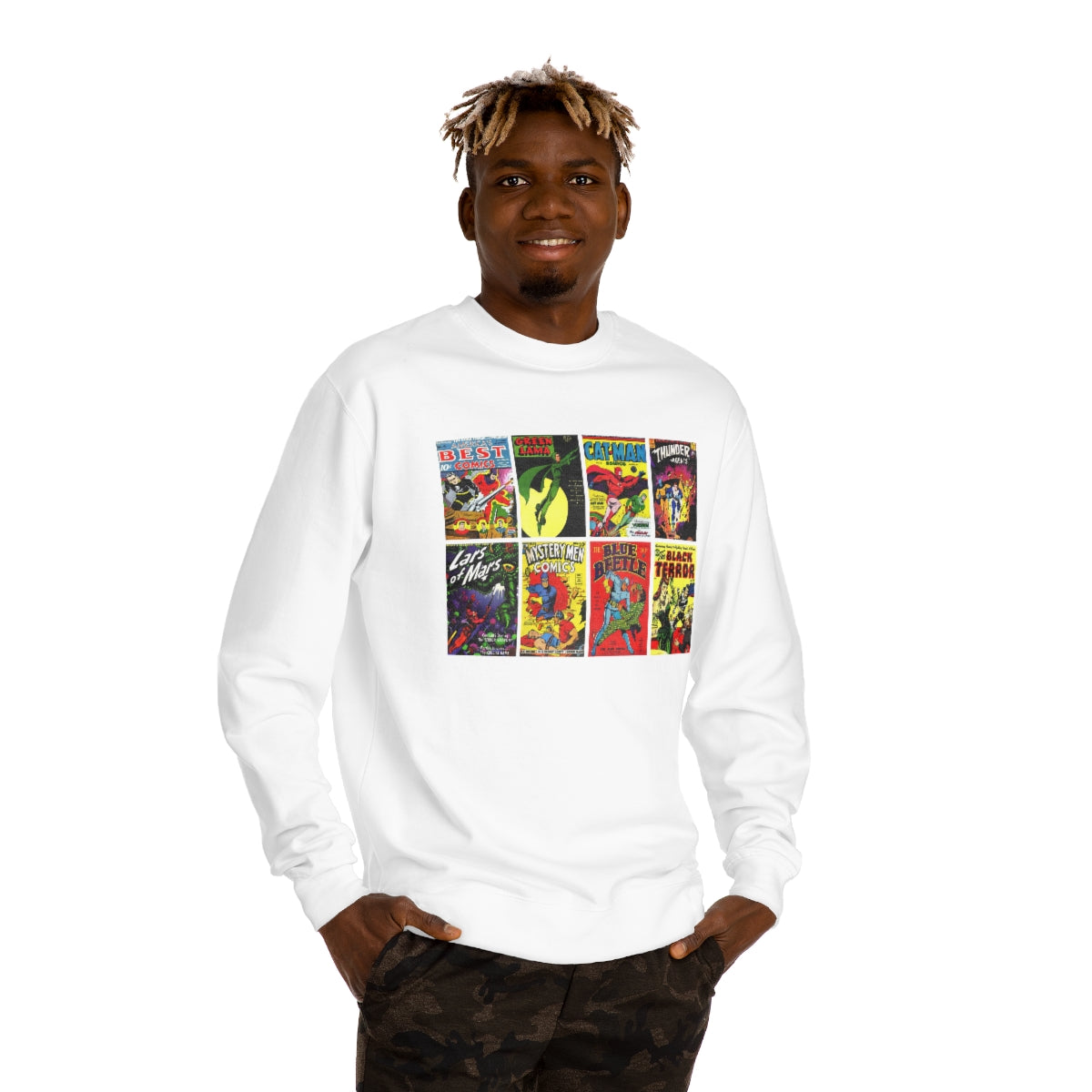 Vintage Comic Book Covers - Unisex Crew Neck Sweatshirt