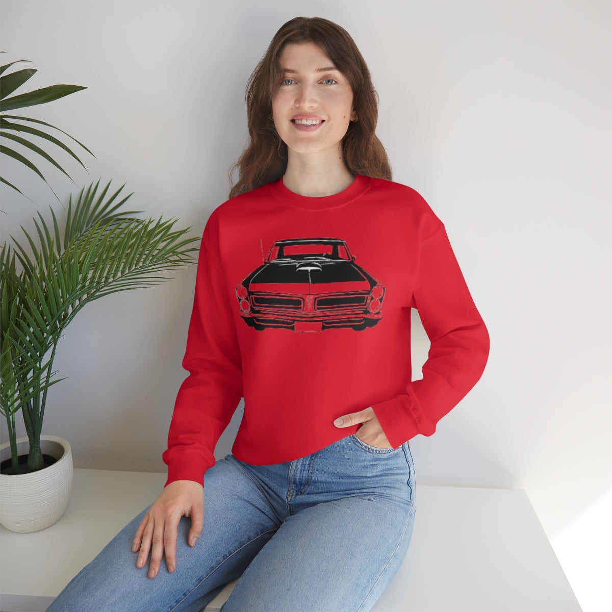 Muscle Car - Unisex Heavy Blend™ Crewneck Sweatshirt