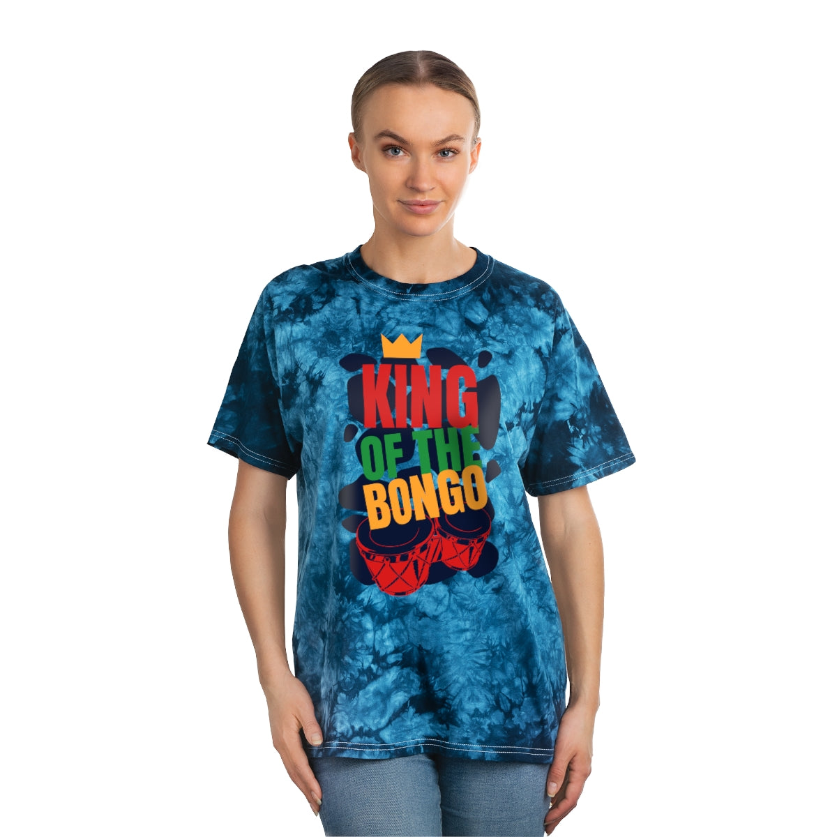 King Of The Bongo - Tie-Dye Tee, Crystal