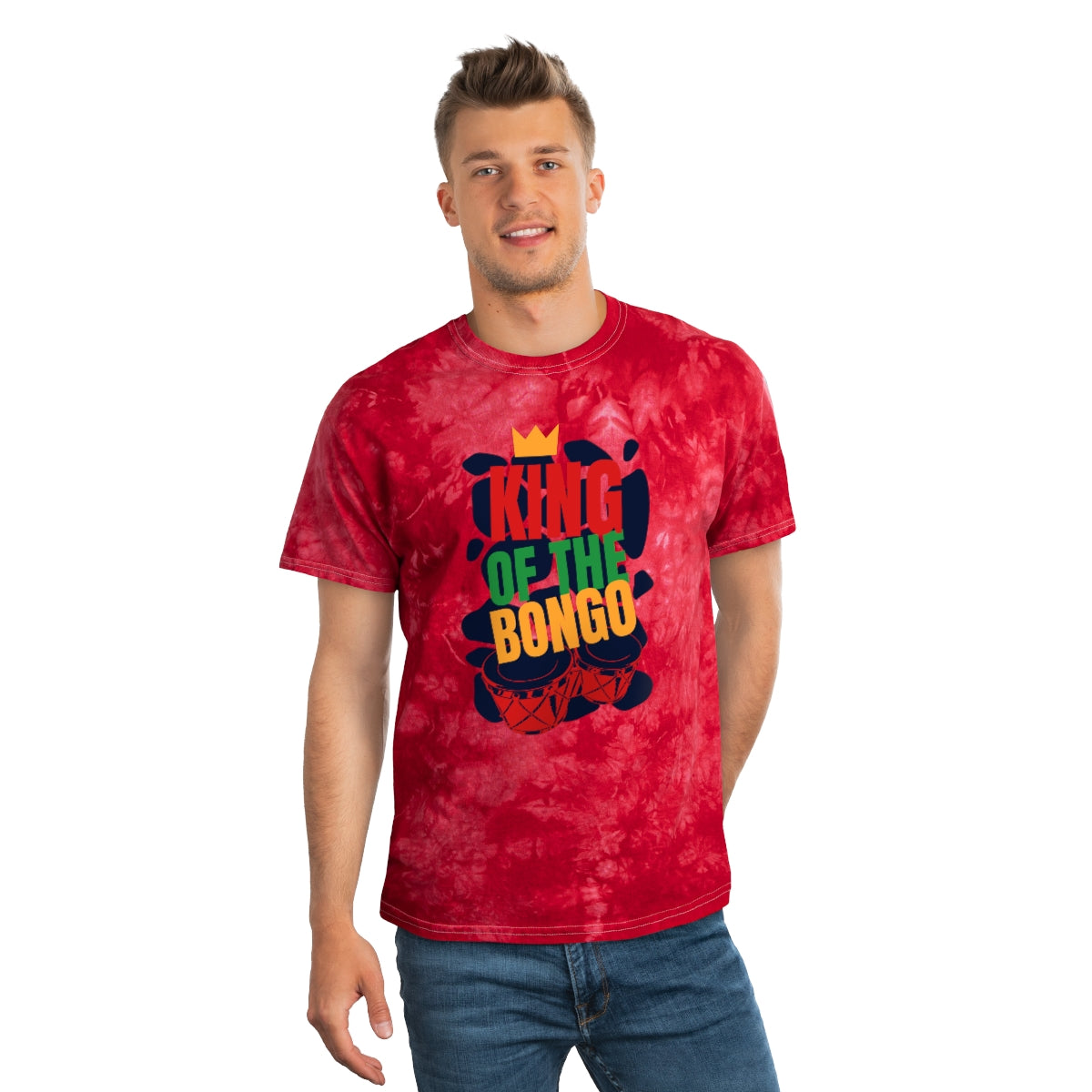 King Of The Bongo - Tie-Dye Tee, Crystal