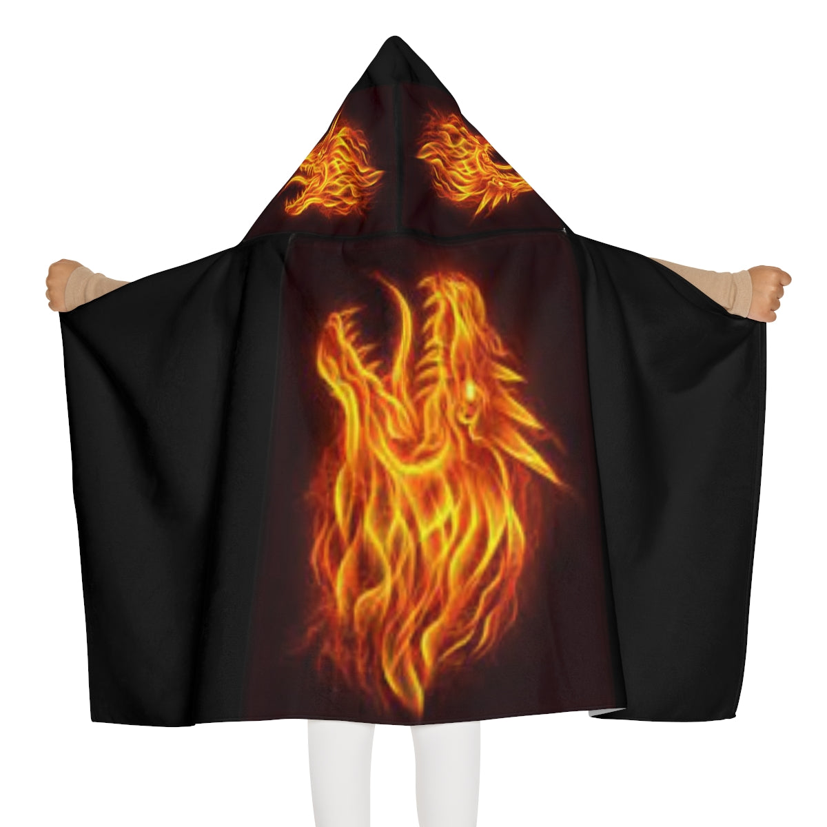 Fire Dragon - Youth Hooded Towel