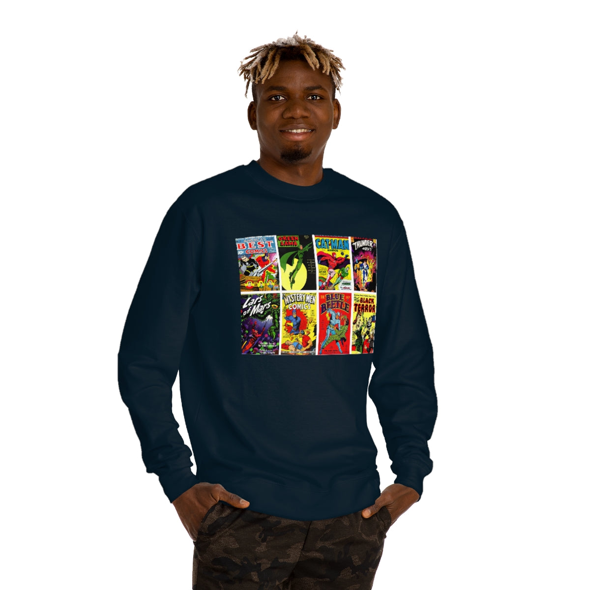 Vintage Comic Book Covers - Unisex Crew Neck Sweatshirt