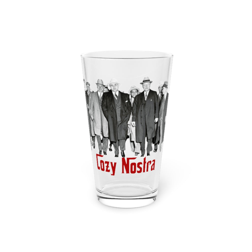 Cozy Nostra Pint Glass, 16oz