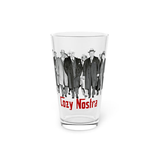 Cozy Nostra Pint Glass, 16oz