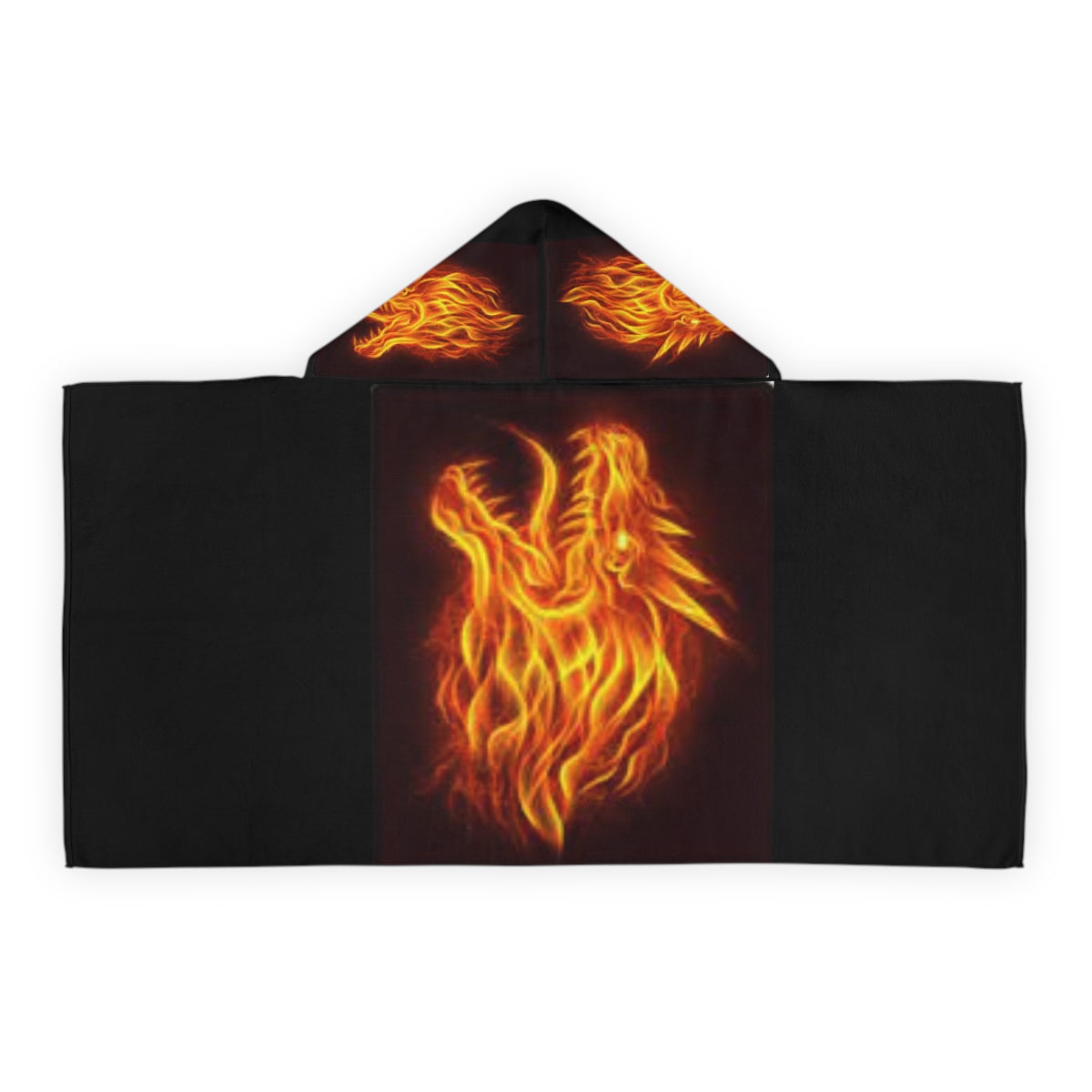 Fire Dragon - Youth Hooded Towel