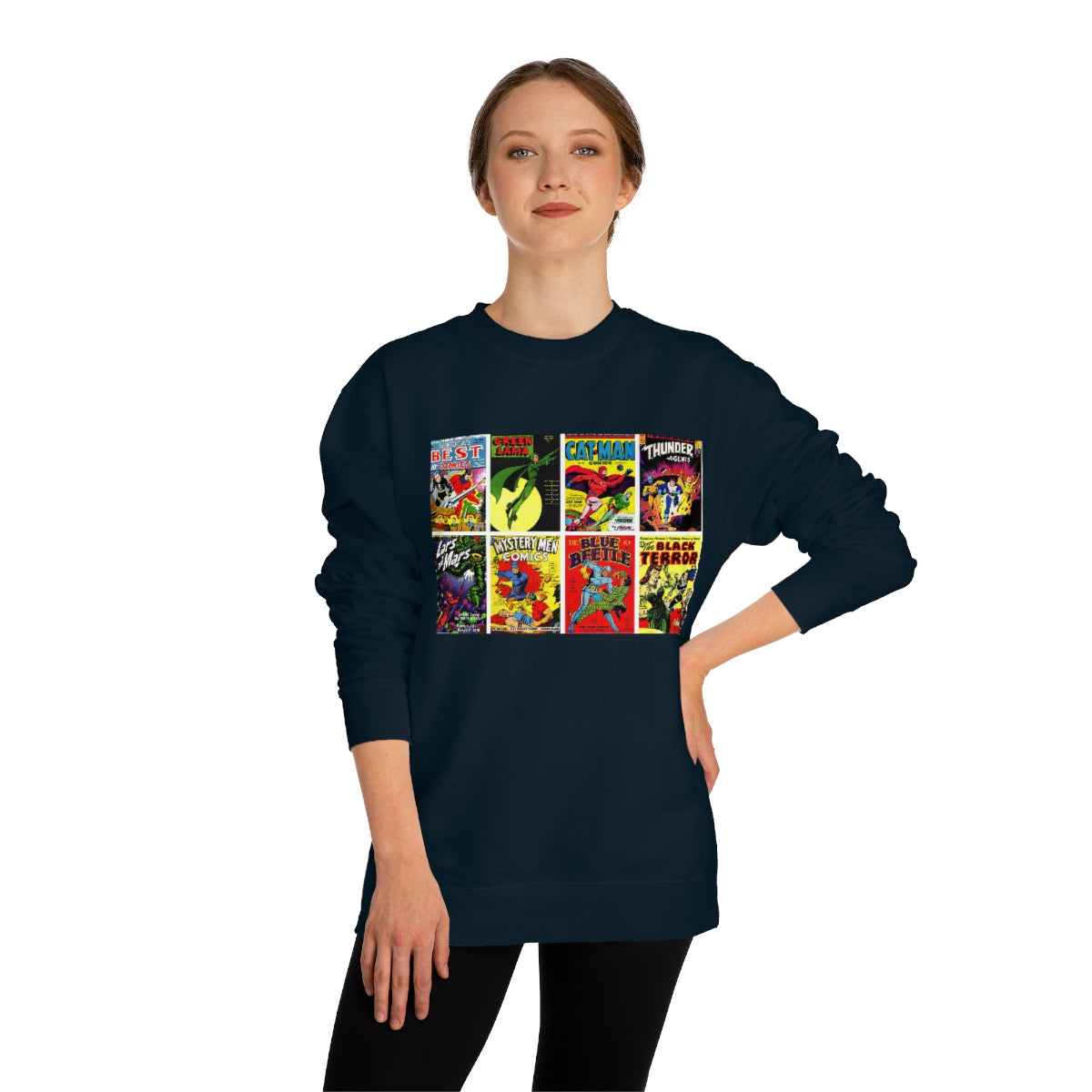 Vintage Comic Book Covers - Unisex Crew Neck Sweatshirt