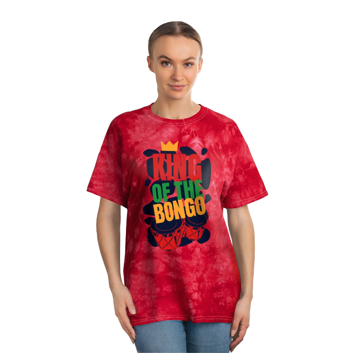 King Of The Bongo - Tie-Dye Tee, Crystal