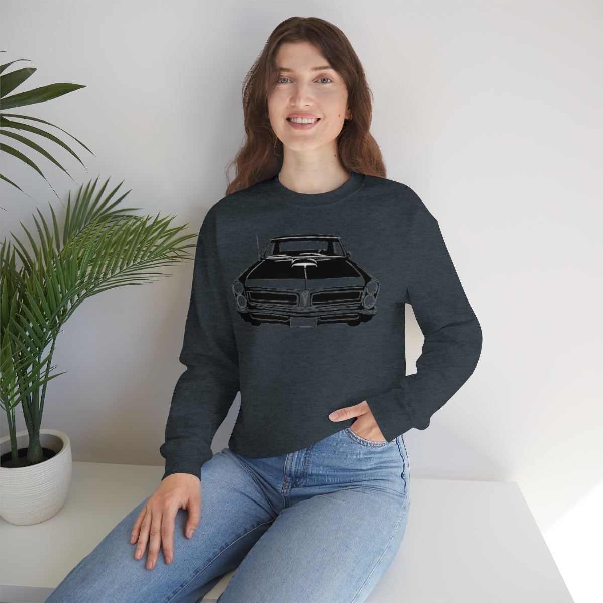 Muscle Car - Unisex Heavy Blend™ Crewneck Sweatshirt