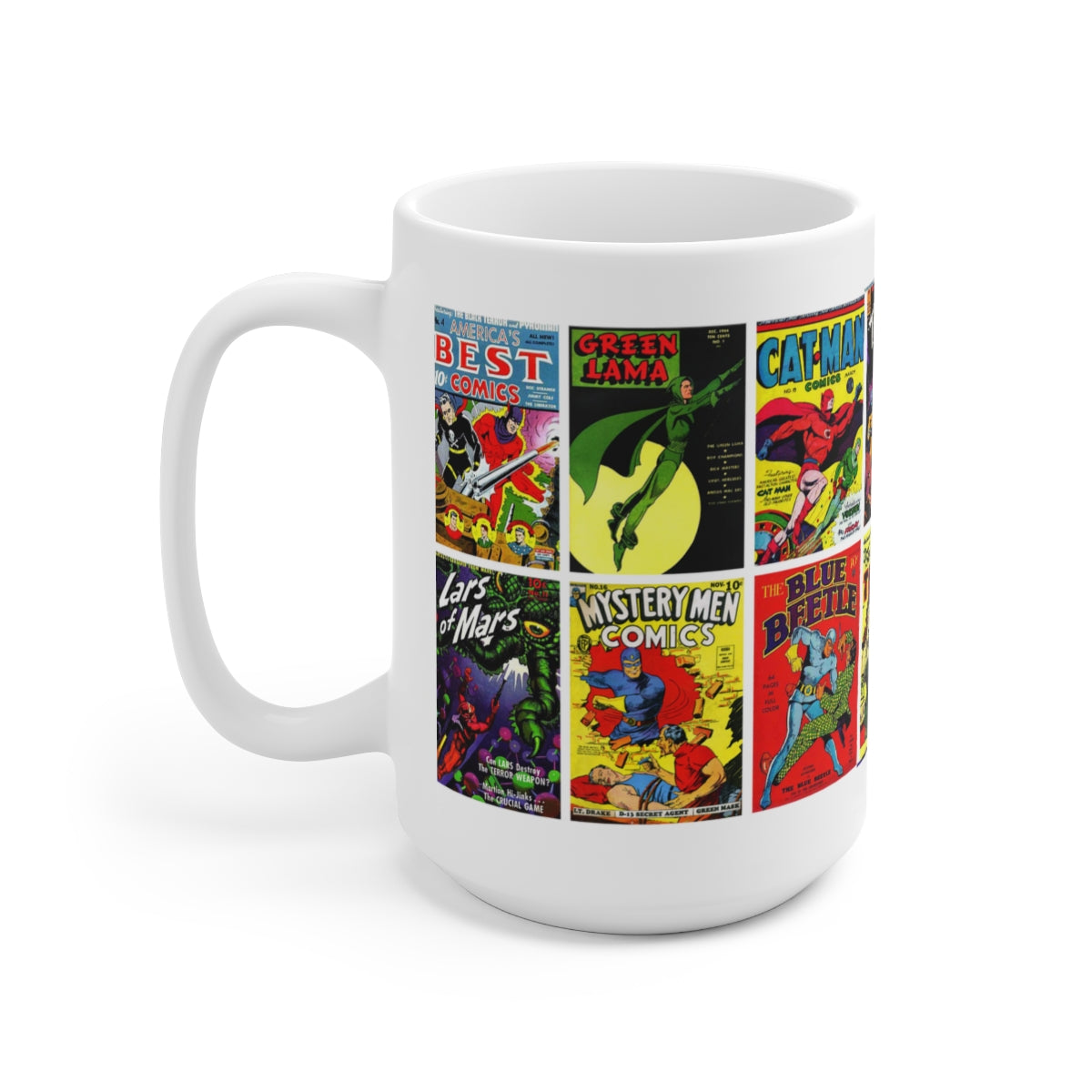 Vintage Comic Book Covers - Ceramic Mug 15oz