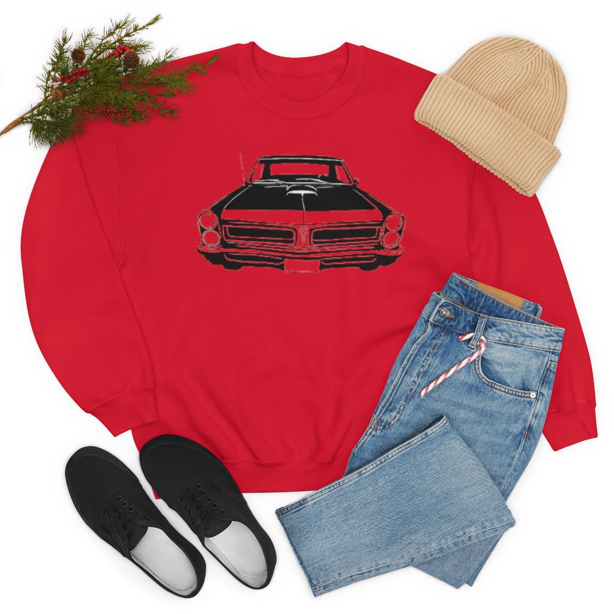 Muscle Car - Unisex Heavy Blend™ Crewneck Sweatshirt