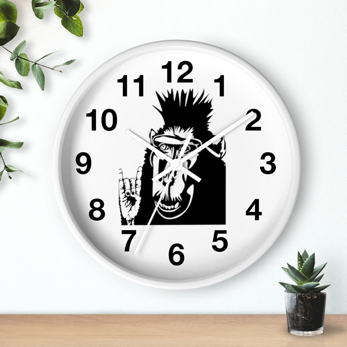 Rock Monkey - Wall clock