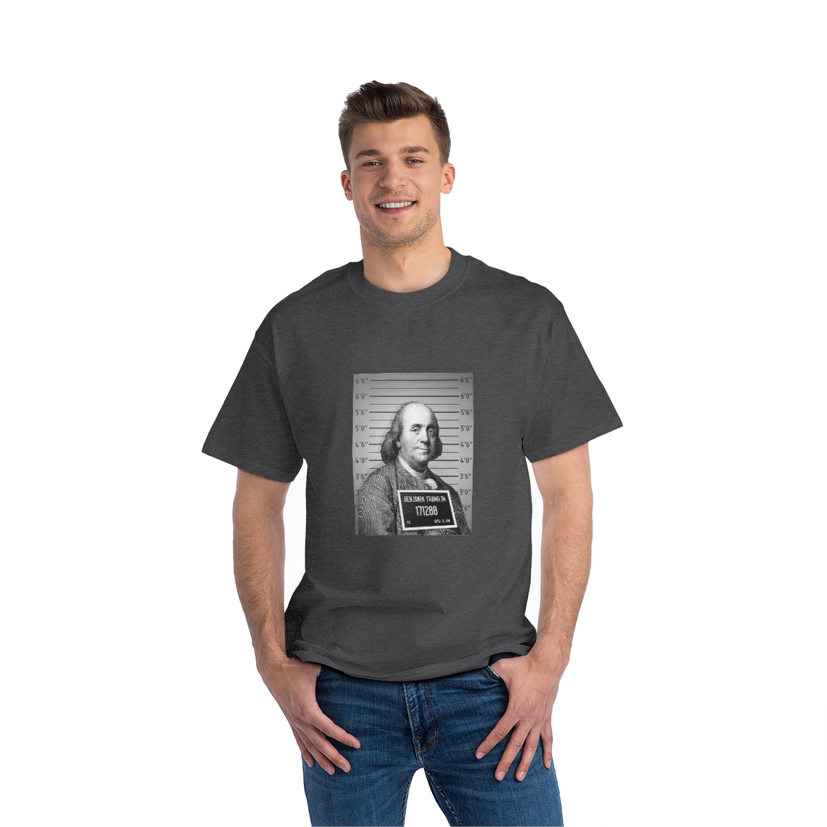 Ben Mugshot - Beefy-T®  Short-Sleeve T-Shirt