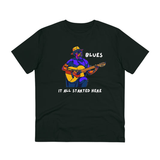 Blues - It All Started Here - Organic Creator T-shirt - Unisex