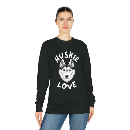 Huskie Love - Unisex Shifts Dry Organic Long Sleeve Tee