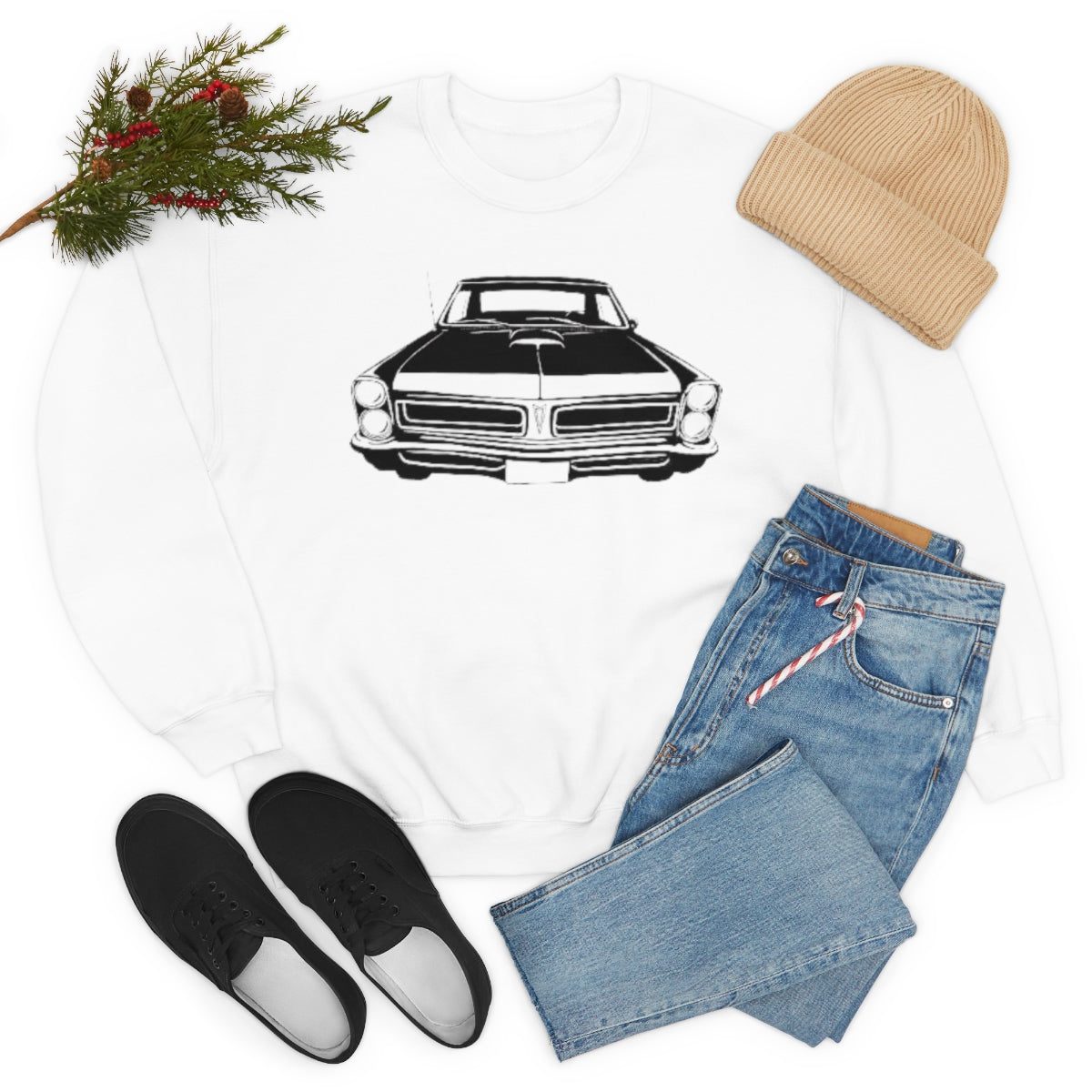 Muscle Car - Unisex Heavy Blend™ Crewneck Sweatshirt