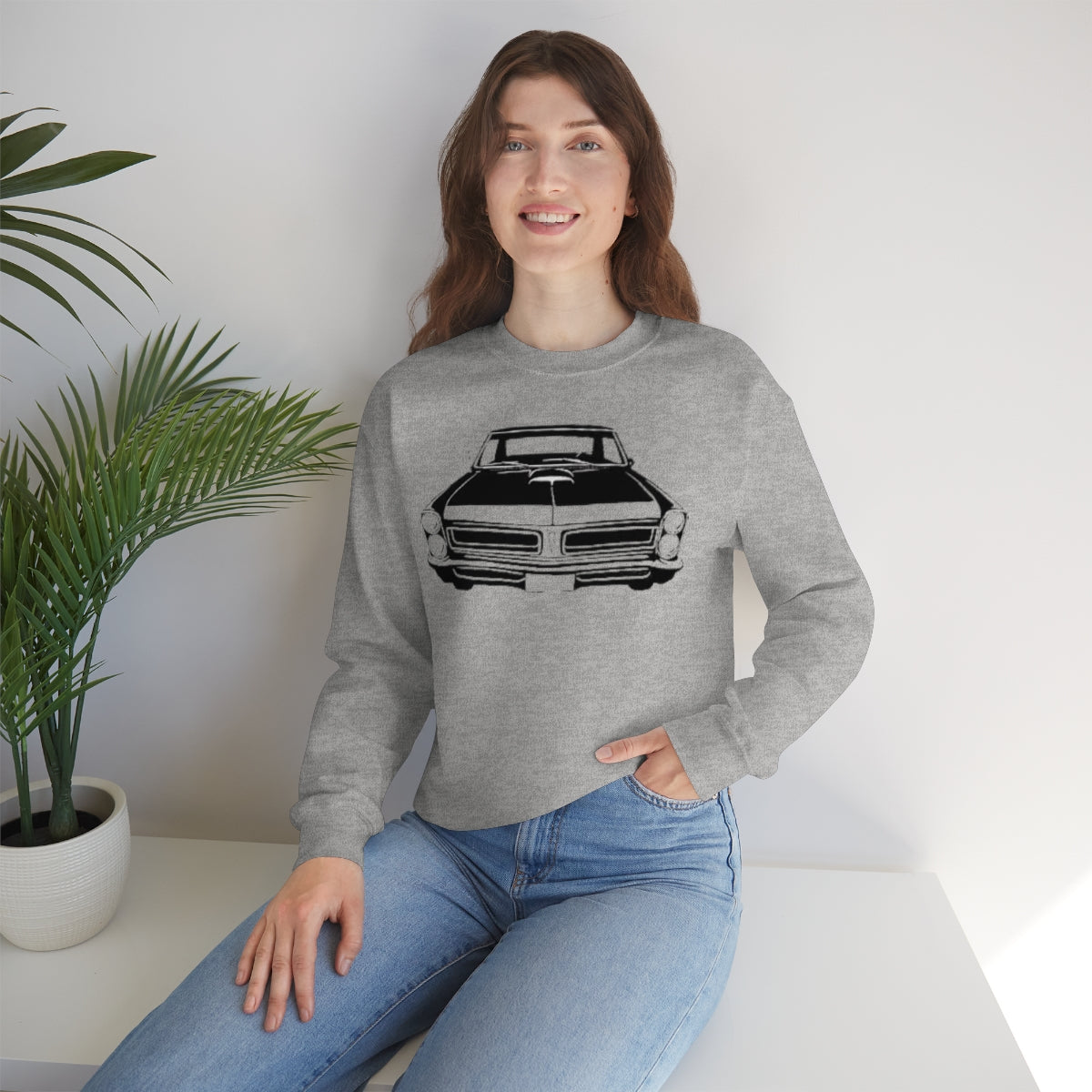 Muscle Car - Unisex Heavy Blend™ Crewneck Sweatshirt