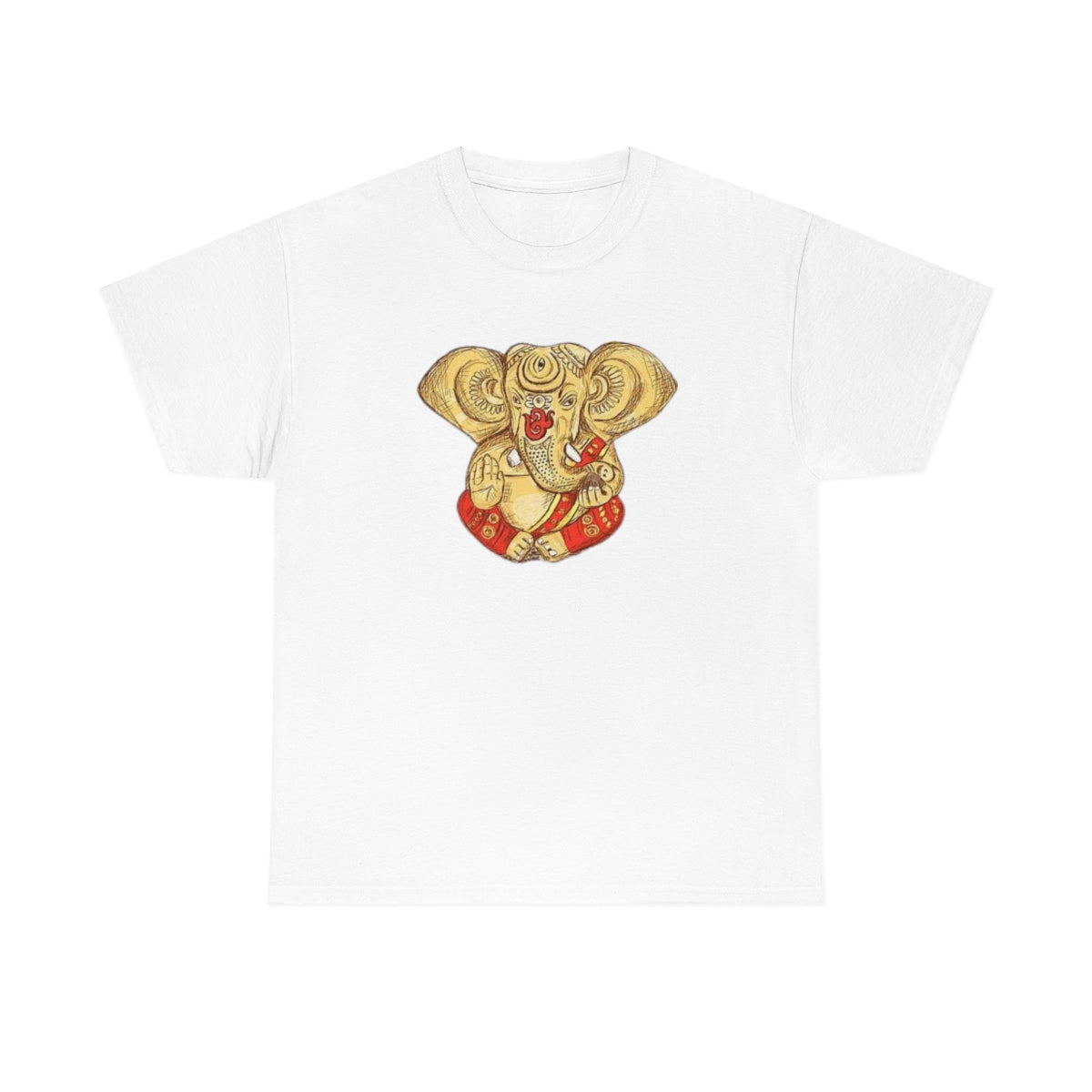 Hindu God Lord Ganesh - Unisex Heavy Cotton Tee