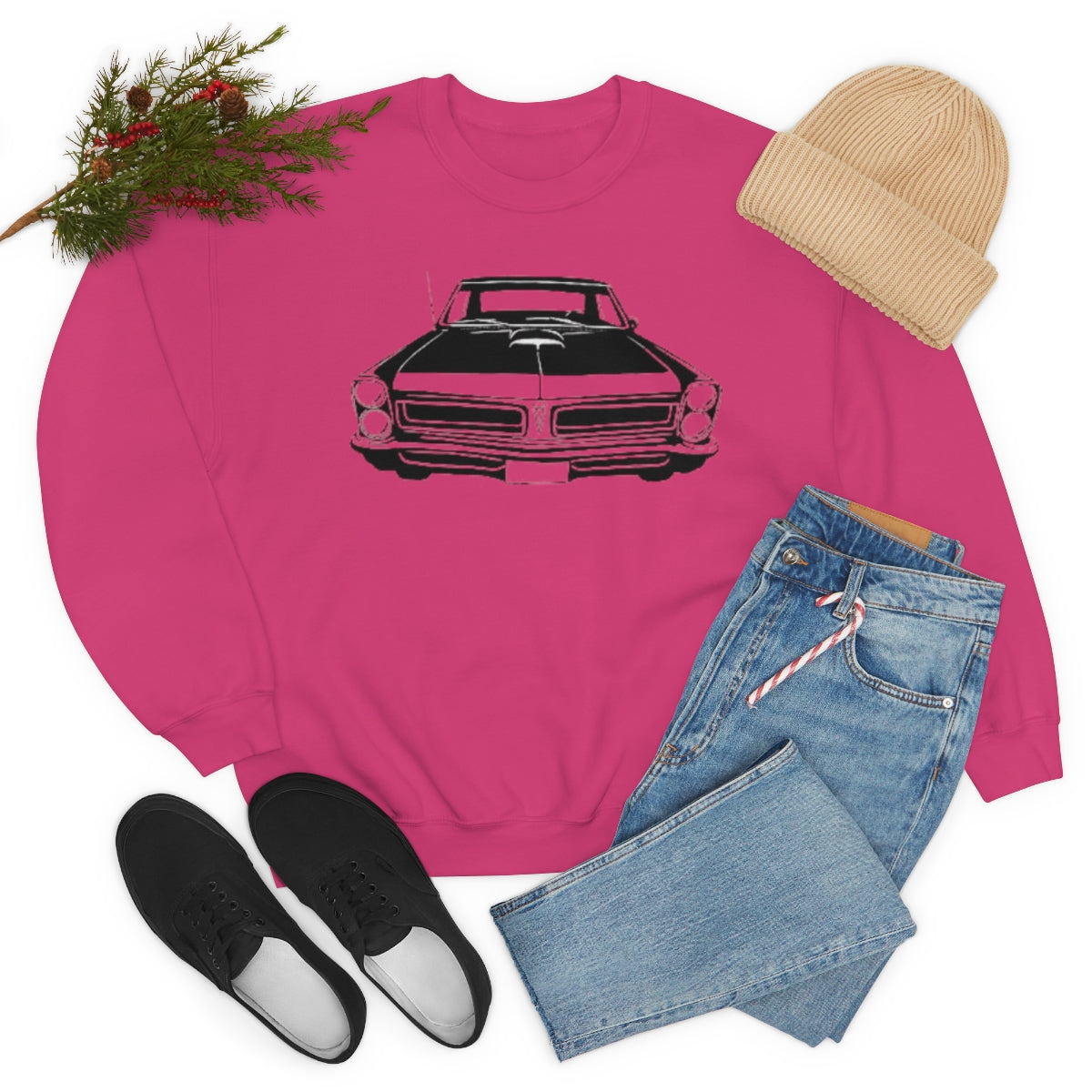 Muscle Car - Unisex Heavy Blend™ Crewneck Sweatshirt