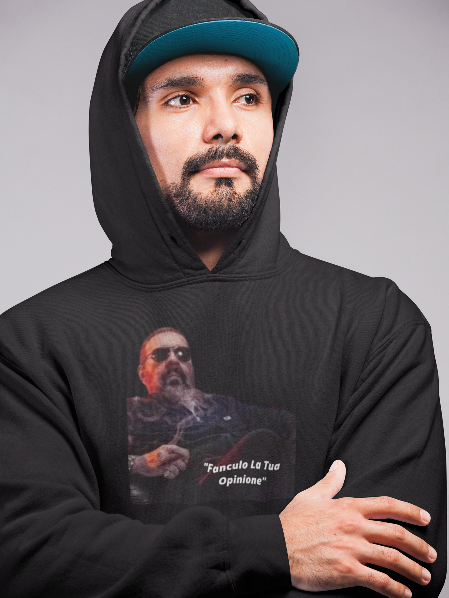 "Fanculo La Tua Opinione" (Fu*k Your Opinion in Italian)  - Unisex Heavy Blend™ Hooded Sweatshirt